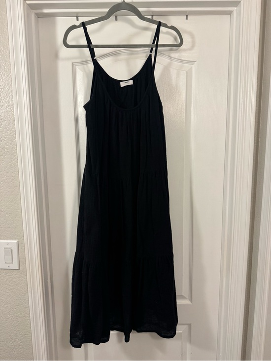 Mikoh Dresses & Skirts - Mikoh Black Tiered Spaghetti-Strap Midi Dress